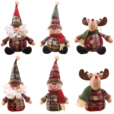 Promotion Santa Claus Christmas Doll Merry Christmas Decorations for Home Elk Christmas Ornaments Xmas Tree Decor Natal Gifts
