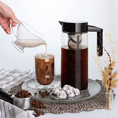 Wholesales BPA Free Portable 900 1200 2000ml Cold Drip Coffee with the Takeya Patented Deluxe Cold Brew Iced Coffee Maker
