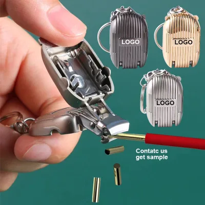 Exquisite Luggage Keychain Foldable Nail Cutter Stainless Steel Manicure Trimmer Tool Rotary Toenail Fingernail Clipper for Men