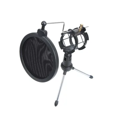 Microphone Stand Mobile Phone Microphone Accessories Stand Triangle Stand Desktop Manufacturers Direct Wholesale