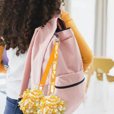 Cross-border for Bestseller Cheerleading Cloth Keychain Pom-pom Snap-button Lanyard Sports Charm and Backpack Tassel
