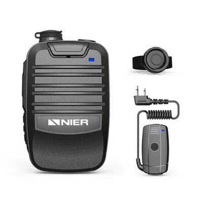 Wireless BT Speaker and Microphone for Two-way Radio.
