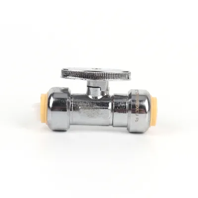 Lead Free Brass Push Fit Straight Angle Valve