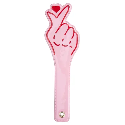 Couples Women SM Adult Toy Soft PU Leather Hand Heart Spanking Paddle BDSM Bondage