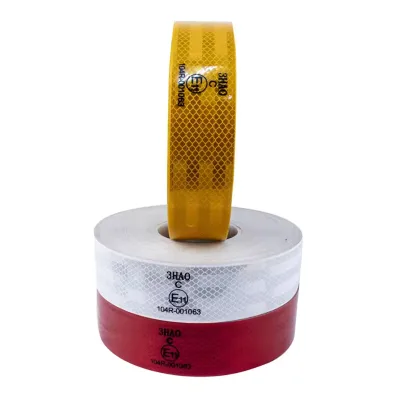 3HAO ECE104R Self-Adhesive High Visibility Retroreflective Vinyl Tape Round Shape for Automotive Marking and Traffic Safety