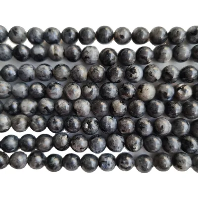 8mm Black Labradorite Stone Beads Loose Gemstone