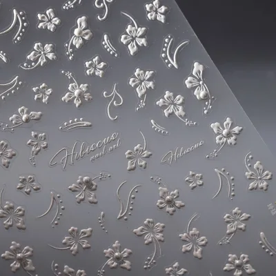 New 5D 3D Flower Relief Nail Stickers Exquisite Style TL-211