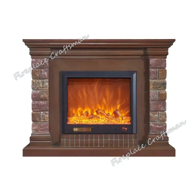 Series 366 Indoor Fireplace Classic Wood Design Modern Electric Fireplace 1500W Power for Household Hotel