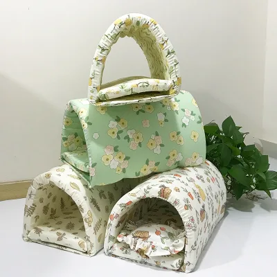 Rabbit Tunnels Small Animals Soft Fabric Bunny Bed LARGE Hideaway Tunnel Perfect House for Bunnies Rabbit Guinea Pig House