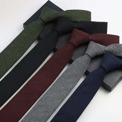 High Quality Polyester Casual Trend Striped Cashew Dark Necktie Formal Wear Business Custom Necktie