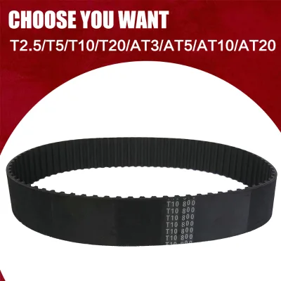 Metric T Series Timing Belt T2.5 T5 T10 T20 Neoprene Rubber Endless Synchronous Belt Closed Loop Medium Load Transmission Belt