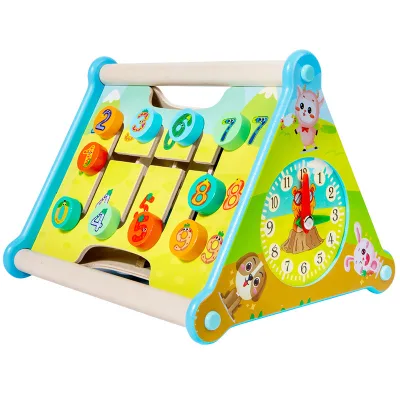 Montessori Wooden Educational Toy Box for Kids Multifunctional Learning Toy Develops HandsOn and Thinking Skills