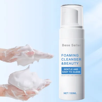 Private Label Gentle Cleansing Whitening Foam Exfoliating Cleansing Mousse Facial Cleanser