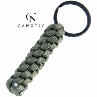 Handmade Paracord Braided Key Ring Durable Woven Paracord Keychain for Backpack Daily Carry Gift