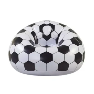 High Quality EN 71 PVC Football Pattern Design Inflatable Sofa for Kids and Adults