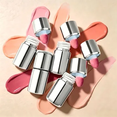 High Pigment 6-color Silver Luxury Natural Waterproof Long-lasting Matte Liquid Blush for Fair to Dark Skin Tones OEM