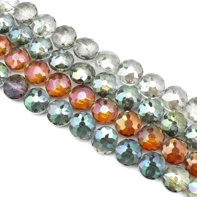 High Quality Flat Round Colorful Crystal Beads for Jewelry Stone Diy