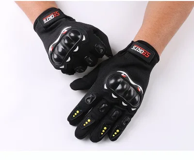 Factory Price Full Finger Shockproof Touch Racing Mountain Bike Bicycle Cycling Motorcycle Racing Gloves