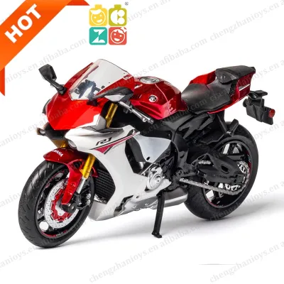 Simulation Die Casting 1:12 Yamaha R1 Alloy Motorcycle Model Alloy Car Mold Collection Decoration Toys Diecast Model Motorcycle