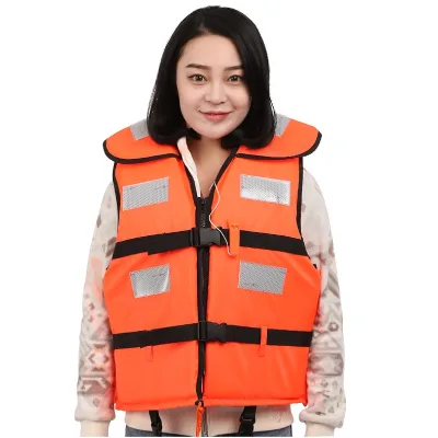 High Quality Orange High Buoyancy 100n Life Jackets Vest with Reflective for Adult