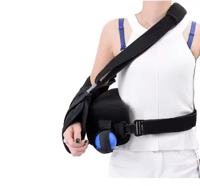 TJ-BM007 Adjustable Shoulder Abduction Arm Sling Foam Shoulder Immobilizer with Comfortable Pillow Back Support