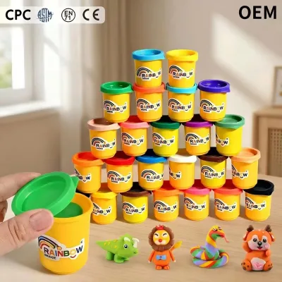 Eco-Friendly Zero Harsh Chemical Kneading Dough Multi-Color Portable Can Set Creativity Stimulating Craft