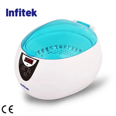 Infitek 750ml Household Ultrasonic Cleaner Ultrasonic Washer for Dentures, Print & Pen Heads, Cartridges , Motorcycle Part