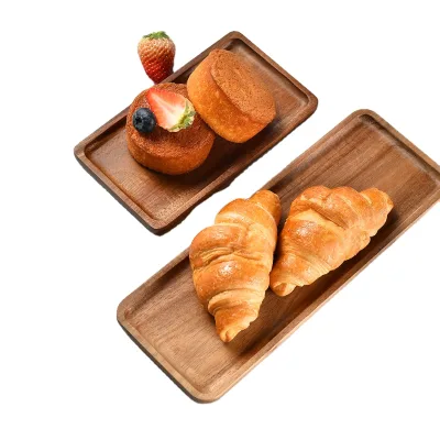 japanese style wooden bread serving tray restaurant desert tray coffee station food container restaurant fruit serving plate