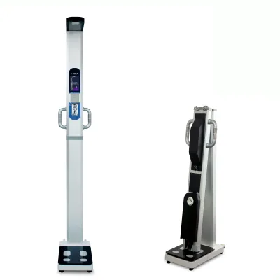 Factory Supply Coin-Operated Ultrasound Weight Height Scale Body Fat Water Muscle Analyzer with 1g Accuracy OEM & ODM Supported