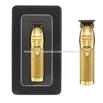 Hair clippers All-Metal Barber Professional Hair Clipper Electric Cordless Hair Trimmer Gold Hair Cutting Machine