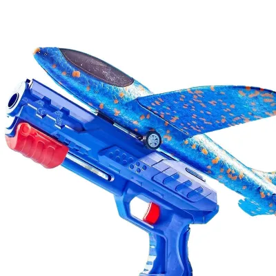 Flying Glider Soft Bullet Toy Launcher Action Play Set Educational Activity Retail Reseller Collection