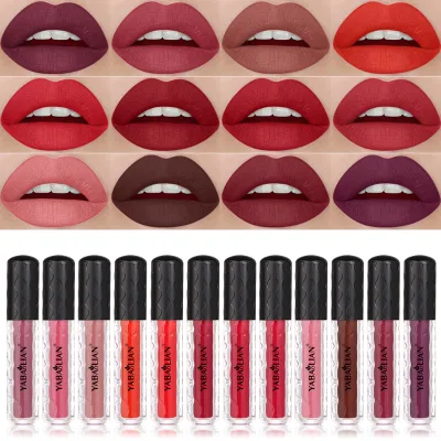 Wholesale high quality lipstick vegetarian non-stick durable waterproof custom matte liquid lipstick private label lipstick