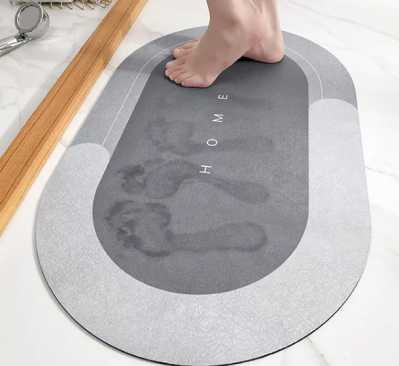 Bathroom Diatomaceous Earth Bath Mat Non Slip Bath Mats for Bath Tub
