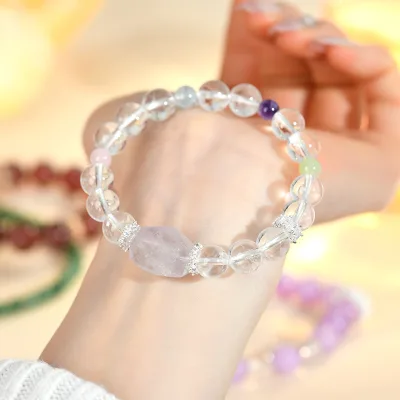 Wholesale natural original white crystal bracelet fresh fashion scenic spot hot-selling bracelet