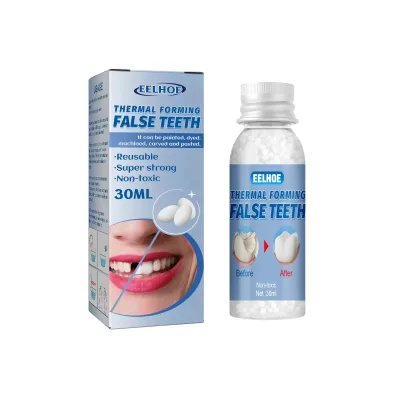 Thermal Fitting Beads Teeth Veneers Moldable Temporary Tooth Repair Kit for Fix the Missing Tooth Teaching