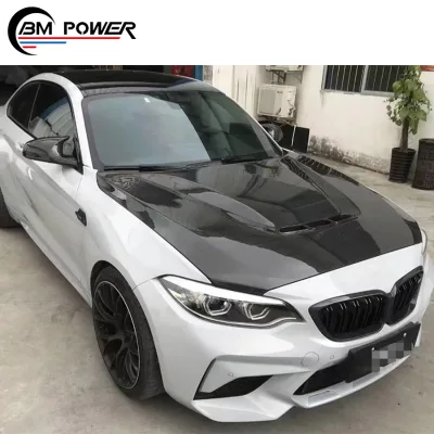 New!!!Double Sided Carbon Fiber 2 Series F22 Bonnets Engine Hoods Scoop Cover Body Kit Parts