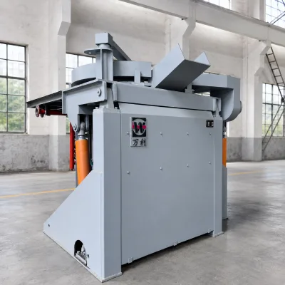 Low Burnout Rate 3 Ton Induction Industrial Smelting Furnace for Aluminum Alloys Casting