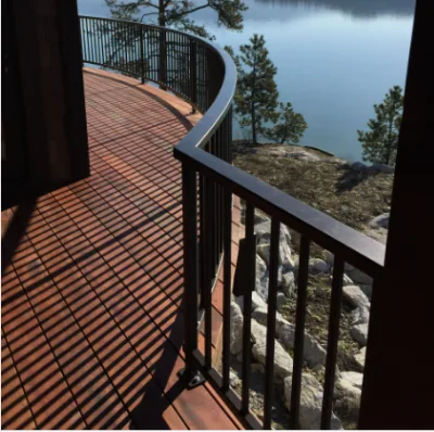 Wholesale Exterior Fences Durable Public Industrial Security Wrought Iron Railing