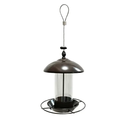 Metal Rainproof and Squirrel Proof Bird Feeder for Multiple Bird Species