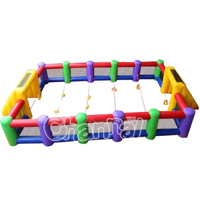 Soccer Field Inflatables Game Foot Snookball Football Field Inflatable Football Toss Game Commercial