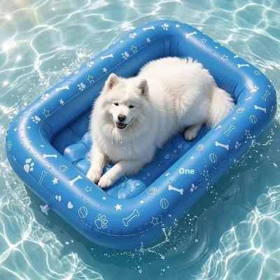 Thickened PVC Pet Floating Raft Dog Inflatable Float Bed Water Toy for Pool and Beach Use China