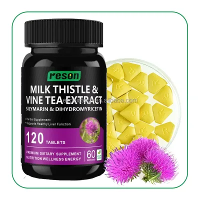 Private Label Milk Thistle Extract Complex Tablets Supplement Liver Care Milk Thistle Tablets