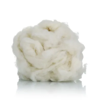 Washed Goat Hair Wool Waste Goat Fiber Natural White Color Noils 6-8 cm