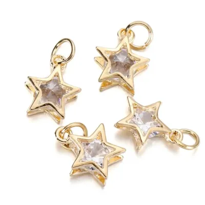 Metal Alloy Hand Make DIY Star Heart Round Button