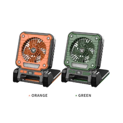 Made in China New Outdoor Camping Battery Powered Flood Light Red Flash Warning Light Mobile Charge Solar Emergency Fan Light