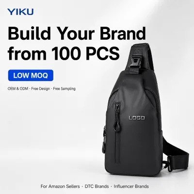 YIKU Durable Adjustable Strap Urban Outdoor EDC Pack for Influencer Brands OEM ODM Low MOQ 100PCS Anti-theft Travel Chest Pack