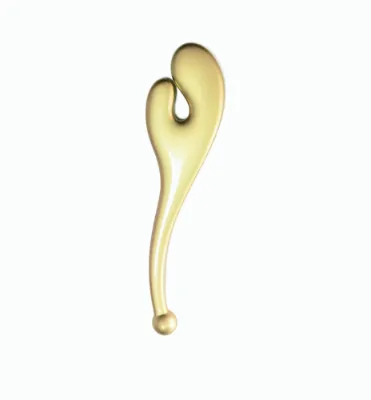 gold color yellow color Enhance Skincare Absorption Relieve Tired Eyes Anti Fine Line Massager Zinc Alloy Eye Cream Massage Head