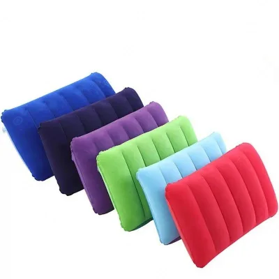 Pvc Flocking Camping Inflatable Pillow Pvc Material Outdoor Air Pillow Beach Inflatable Cushion