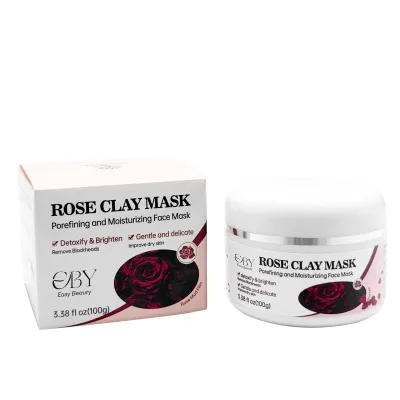 High Quality Rose Cleansing Mud Deep Oil Control Acne Cleansing Facial Mask Acne Cleansing Mud Facial Mask