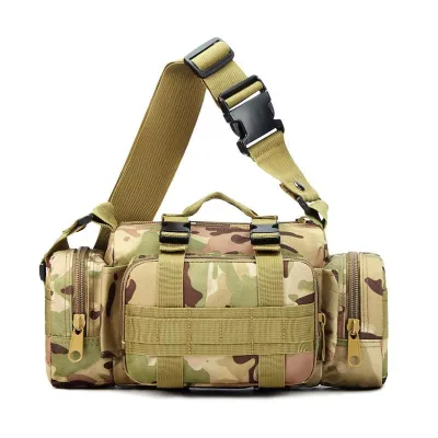 Custom Belted Tote Waist Bag Waterproof Polyester Bag for Travel Sports Tactical Use Sling Camera Video Bag